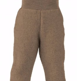 Engel Natur Engel Natur Baby Broek met tailleband Wol Fleece - Walnoot melange (075)