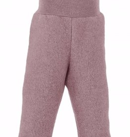 Engel Natur Engel Natur Baby Broek met tailleband Wol Fleece - Rosewood melange (051E)