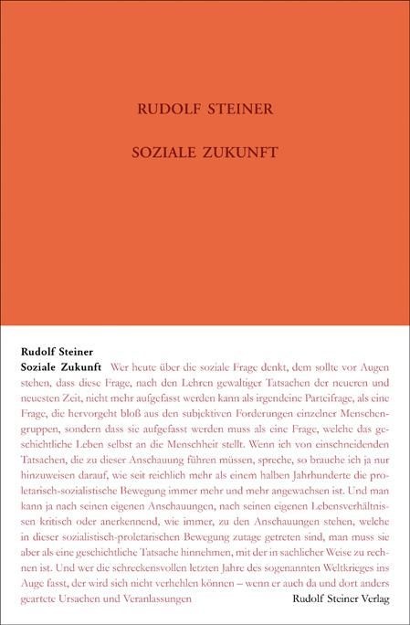 Rudolf Steiner, GA 332a Soziale Zukunft