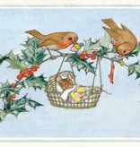 Molly Brett, Robins and mouse at Christmas PCE 185