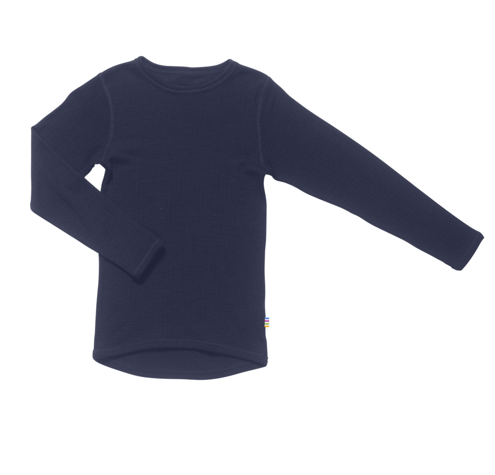 Wedstrijd banner vervormen Joha kinder longsleeve Wol - Marine (13) - Zaailing