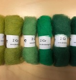 Bheda wool Bhedawol Set - Mini 6 stuks 2 gr. - Groen