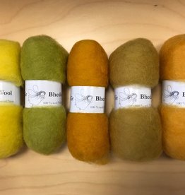 Bheda wool Bhedawol Set - 5 stuks van  25 gr. - Geel