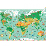 Djeco Djeco Observatiepuzzel - Reis rond de wereld 200 pcs 6y+