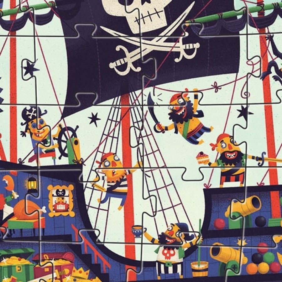 Djeco Djeco Puzzle Géant - Het piratenschip 36 pcs 4y+