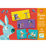 Djeco Djeco Duo puzzel - Tegenstellingen - 12 puzzels 2y+