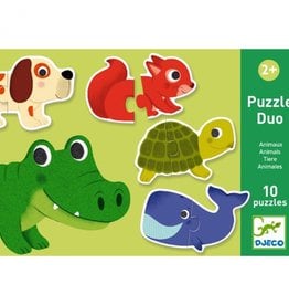 Djeco Djeco Duo puzzel - Dieren - 10 puzzels 2y+