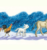 Molly Brett, Donkey, lamb, cock and hen in the Snow PCE 207