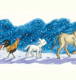 Molly Brett, Donkey, lamb, cock and hen in the Snow PCE 207