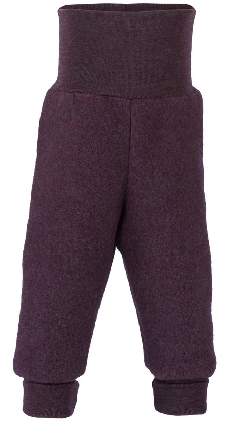 Engel Natur Engel Natur Baby Broek met tailleband Wol Fleece - Blauw (080)