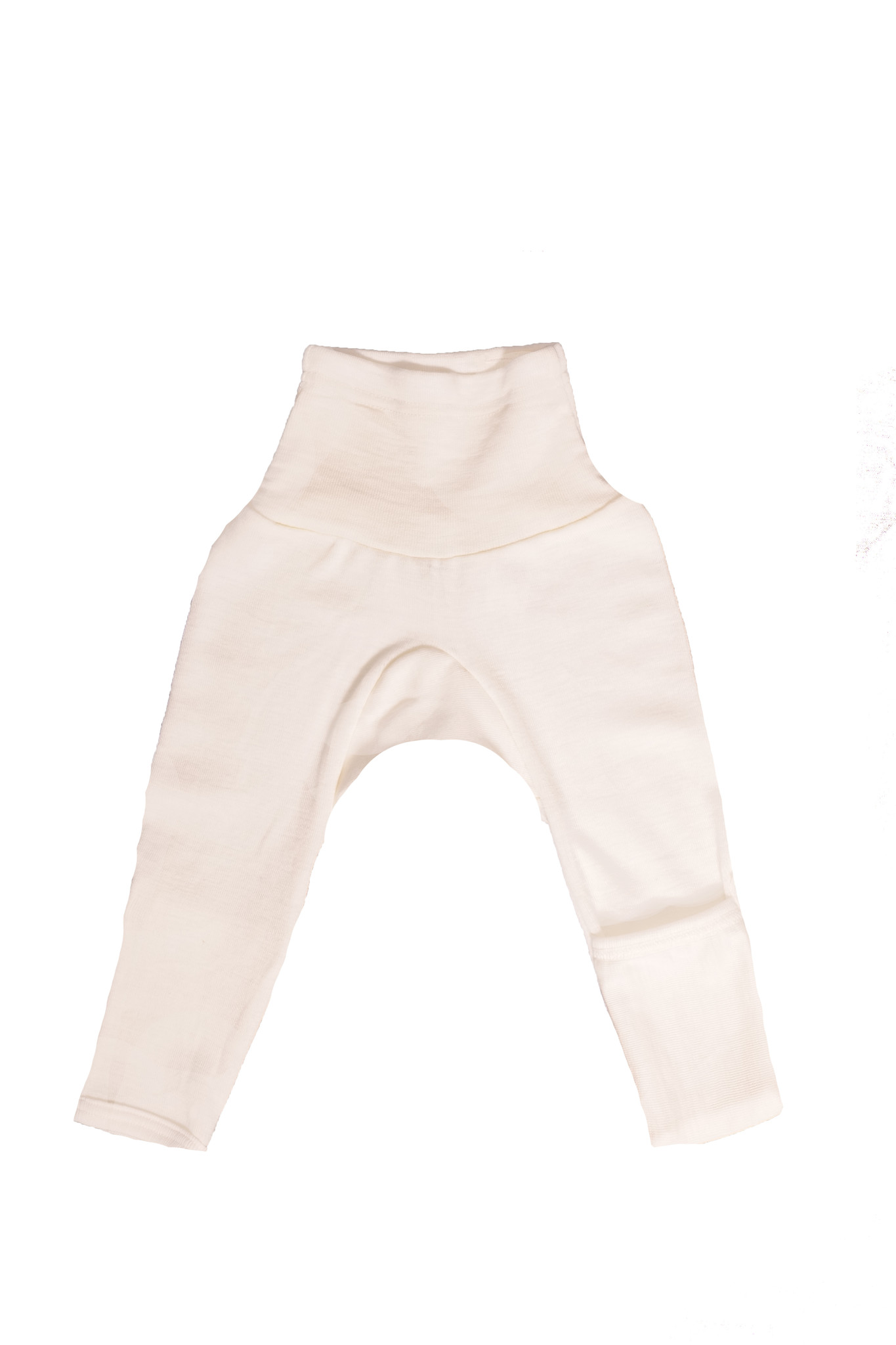 Cosilana Cosilana babylegging Wol/Zijde,  met omslag voor de voetjes - Naturel (01)