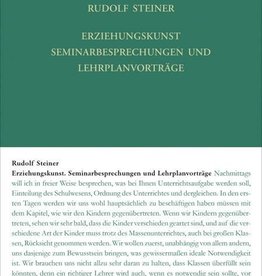 Rudolf Steiner, GA 295 Erziehungskunst. Seminarbesprechungen und Lehrplanvorträge (III)