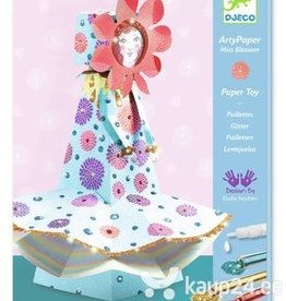 Djeco Djeco DIY  Papierkunst Miss Blossom - met Glitter - 7-13Y