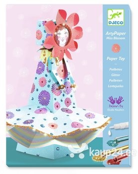 Djeco Djeco DIY  Papierkunst Miss Blossom - met Glitter - 7-13Y