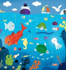 Djeco Djeco Puzzle Géant - Diep in de zee - 70x50 cm  3y+