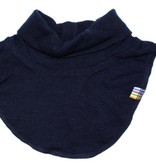 JOHA Joha Polo Neck (Sjaalkraag) Merinowol dubbellaags Marine