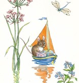 Molly Brett, A Mouse with Presents in a Sailboat PCE 292