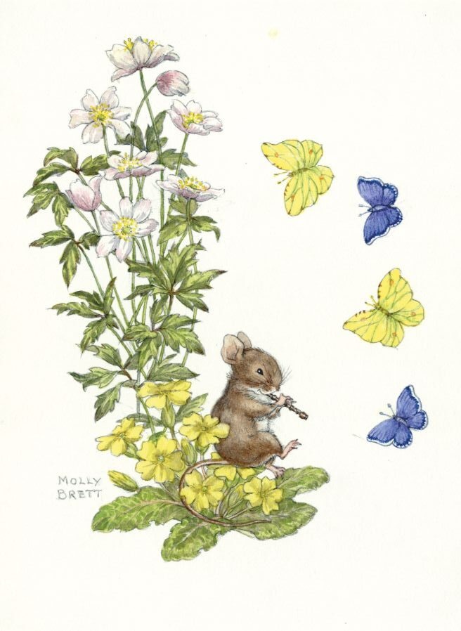 Molly Brett, Mouse sitting on a Primrose Piping PCE 293