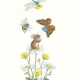 Molly Brett, Dragonfly and Butterfly Bringing Gifts to Mouse PCE 294