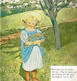 Elsa Beskow, Meisje onder de bloesemboom (16115)