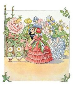 Elsa Beskow, In de Bloemen- en Groentetuin (16609)