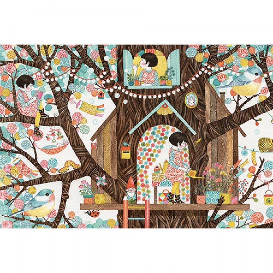 Djeco Djeco Gallerypuzzel - Tree house  200pcs 6Y+