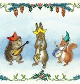 Molly Brett, Hedgehog, rabbit & squirrel playing instruments PCE 278