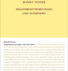 Rudolf Steiner, GA 244 Fragenbeantwortungen und Interviews