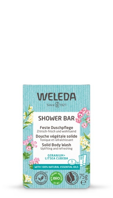 Weleda Shower Bar Geranium + Litsea cubeba 75 gr.