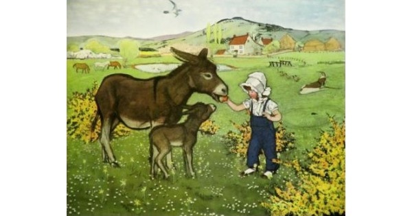 Poster Muriel Dawson,  Feeding the Donkey  MAS 823