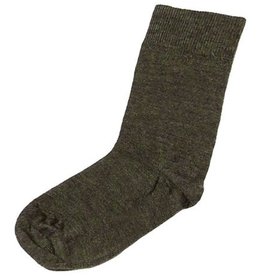 Joha Joha dunne wollen sokken - Glad - Groen melange (65116)