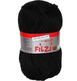 Filzi 100% Viltwol Zwart (002) Bol 50 gram