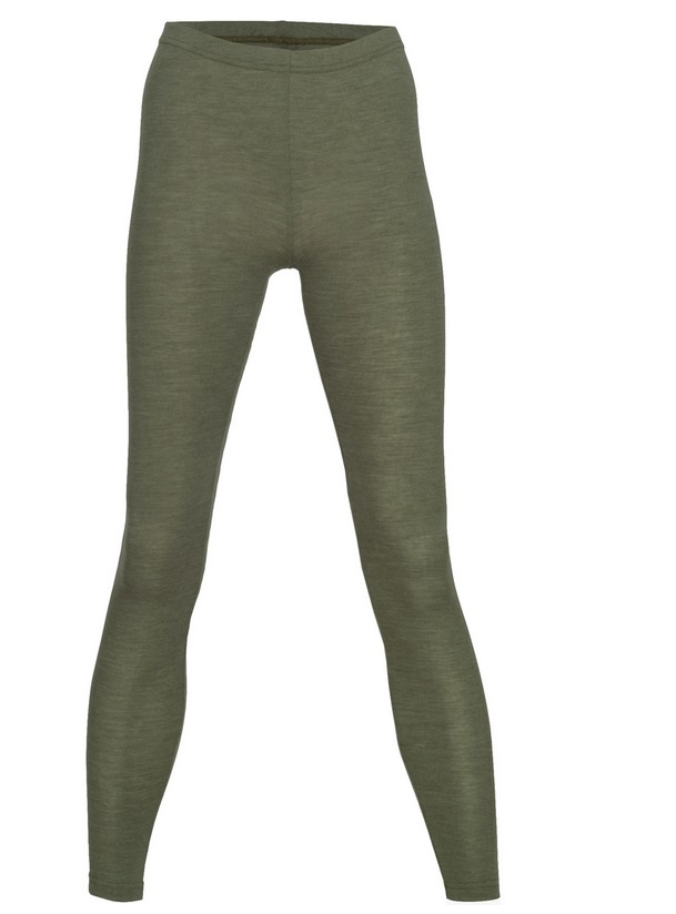 Engel Natur Engel Natur Wol/Zijde Dames-Legging - Olijf (43E)