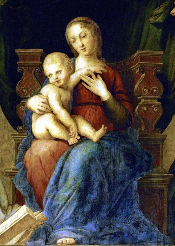 Rafaël,  Madonna del Baldacchino, detail, ca 1508/12  (Raf 4069)