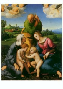 Rafaël,  Die Heilige Familie aus dem Hause Canigiani, ca 1505/1506  (VD 6058)