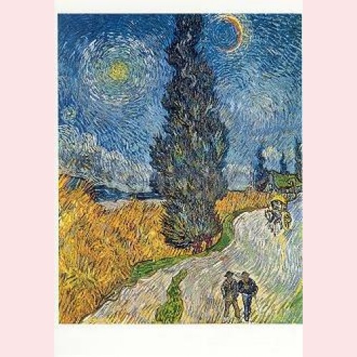 Vincent van Gogh, Weg met Cypres en Ster  VD 8307
