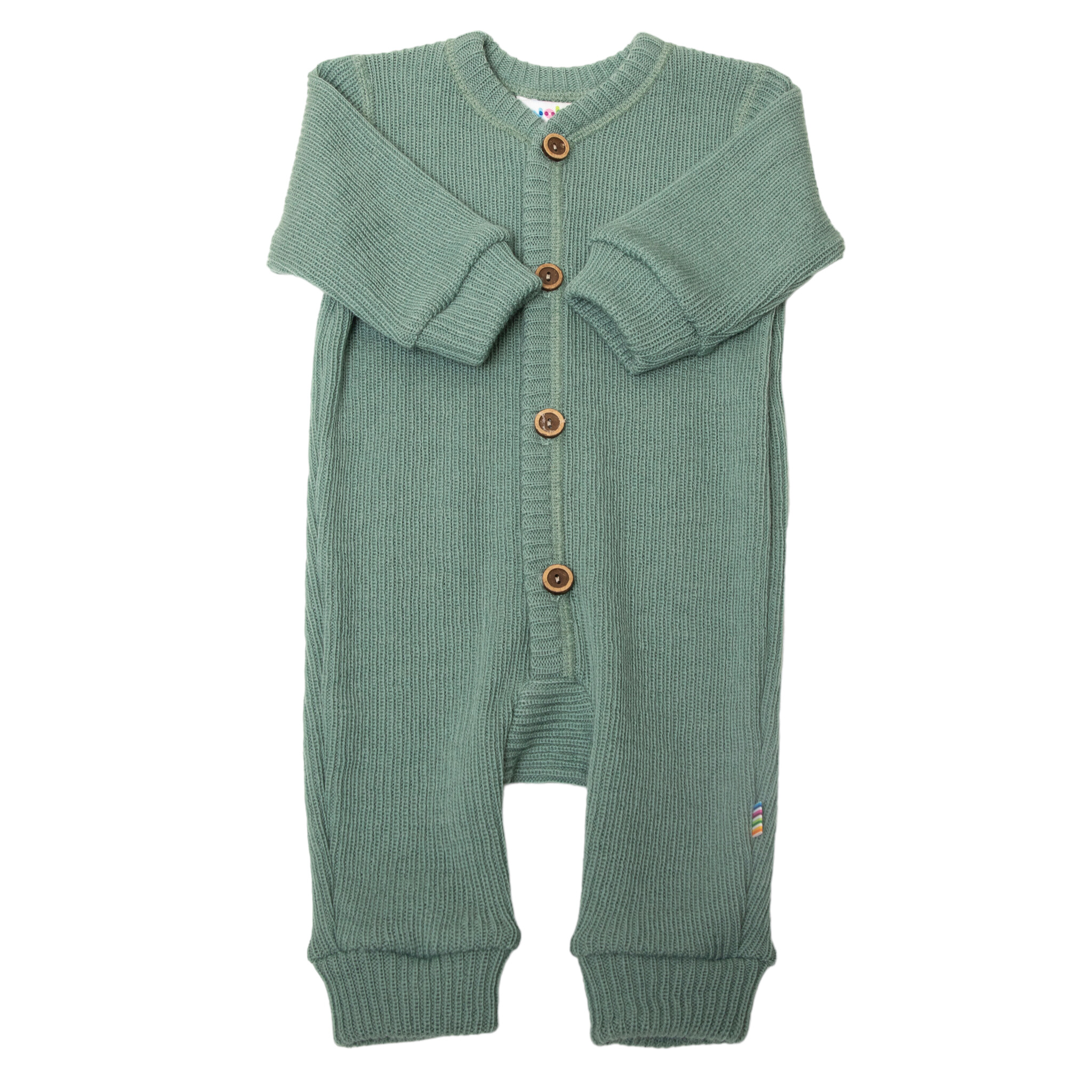 *Limited Collection* Joha Rib Jumpsuit  Merinowol Groen  voor Baby en Kind