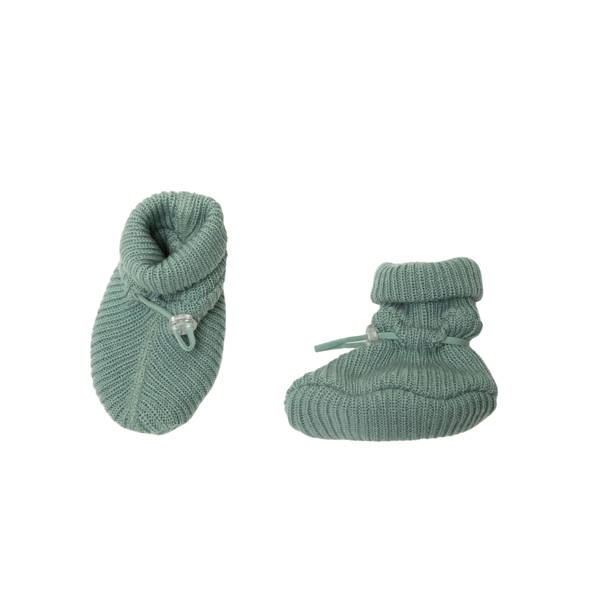 Joha *Limited Collection* Joha RIB Baby Slofjes Merinowol -Groen (16217)