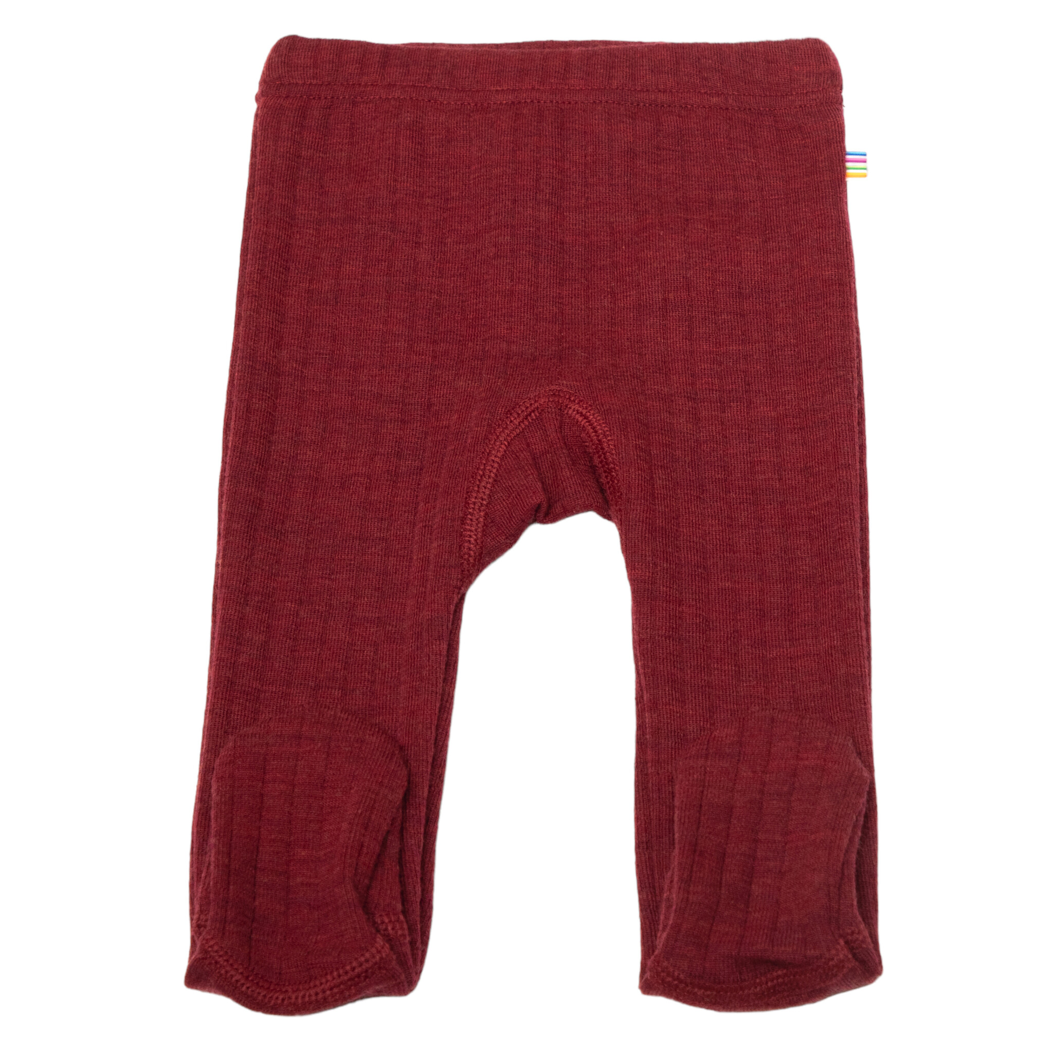 JOHA *Limited Collection* Joha baby Legging Wol met voeten - Bordeaux  melange (16223)