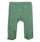 JOHA *Limited Collection* Joha baby Legging Wol met voeten - Groen  melange (16225)