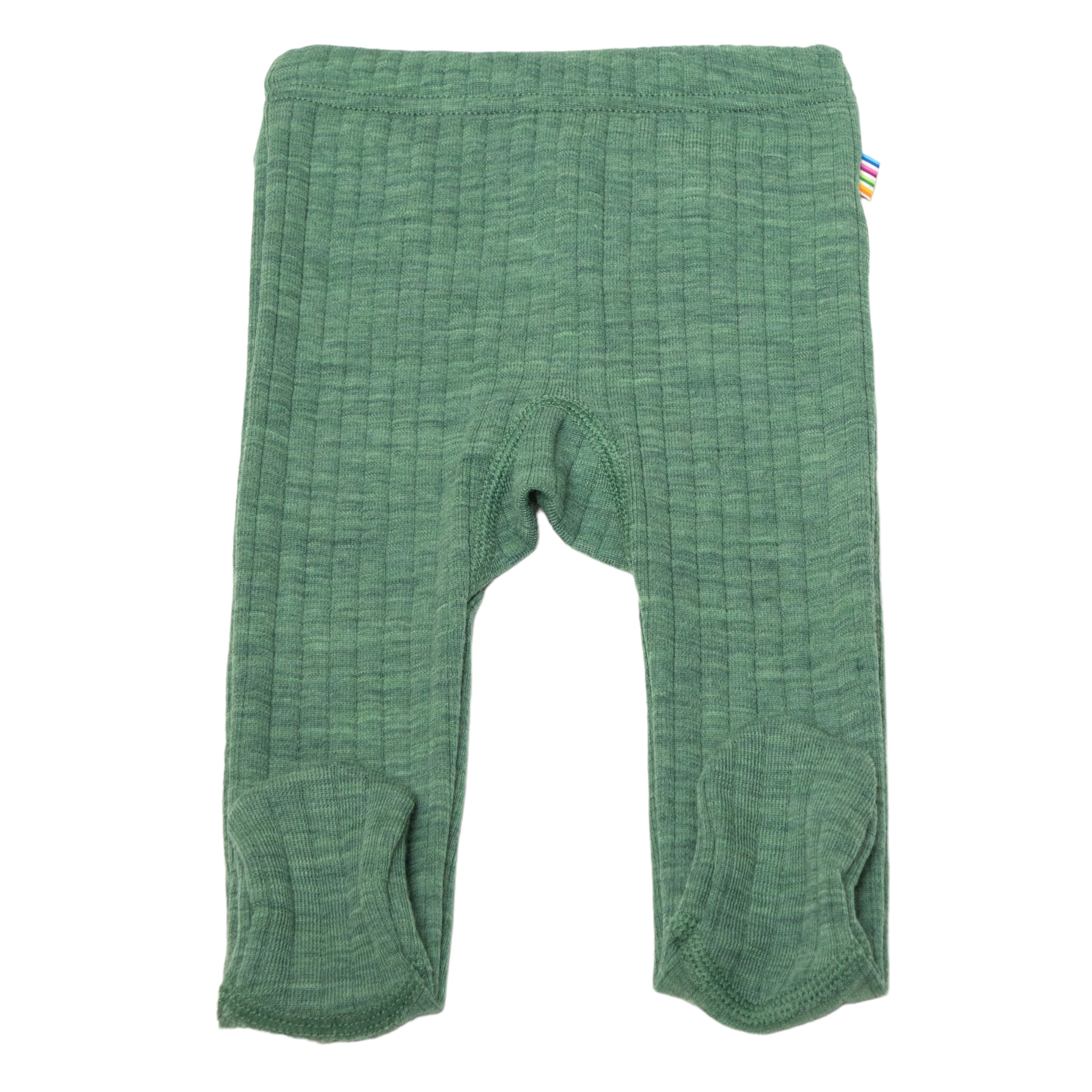 JOHA *Limited Collection* Joha baby Legging Wol met voeten - Groen  melange (16225)