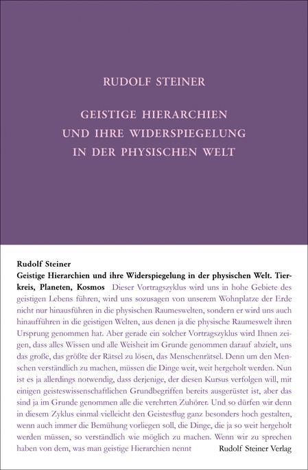 Rudolf Steiner, GA 110 Geistige Hierarchien und ihre Widerspiegelung in der physischen Welt