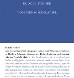 Rudolf Steiner, GA 20 Vom Menschenrätsel. Ausgesprochenes und Unausgesprochenes im Denken, Schauen, Sinnen einer Reihe deutscher und österreichischer Persöhnlichkeiten