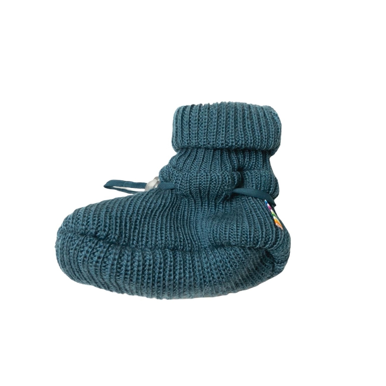 Joha *Limited Collection* Joha RIB Baby Slofjes Merinowol -Turquoise (15972)