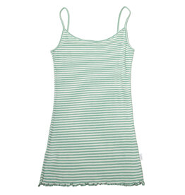 *Joha Limited Collection 2024* Spring-Summer Dames Topje wol/zijde Mint-gestreept (7146)