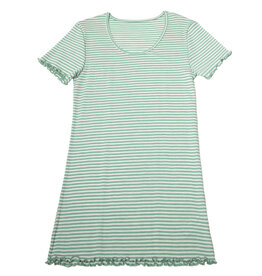 *Joha Limited Collection 2024* Spring-Summer Dames T-shirt wol/zijde Mint-gestreept (7146)