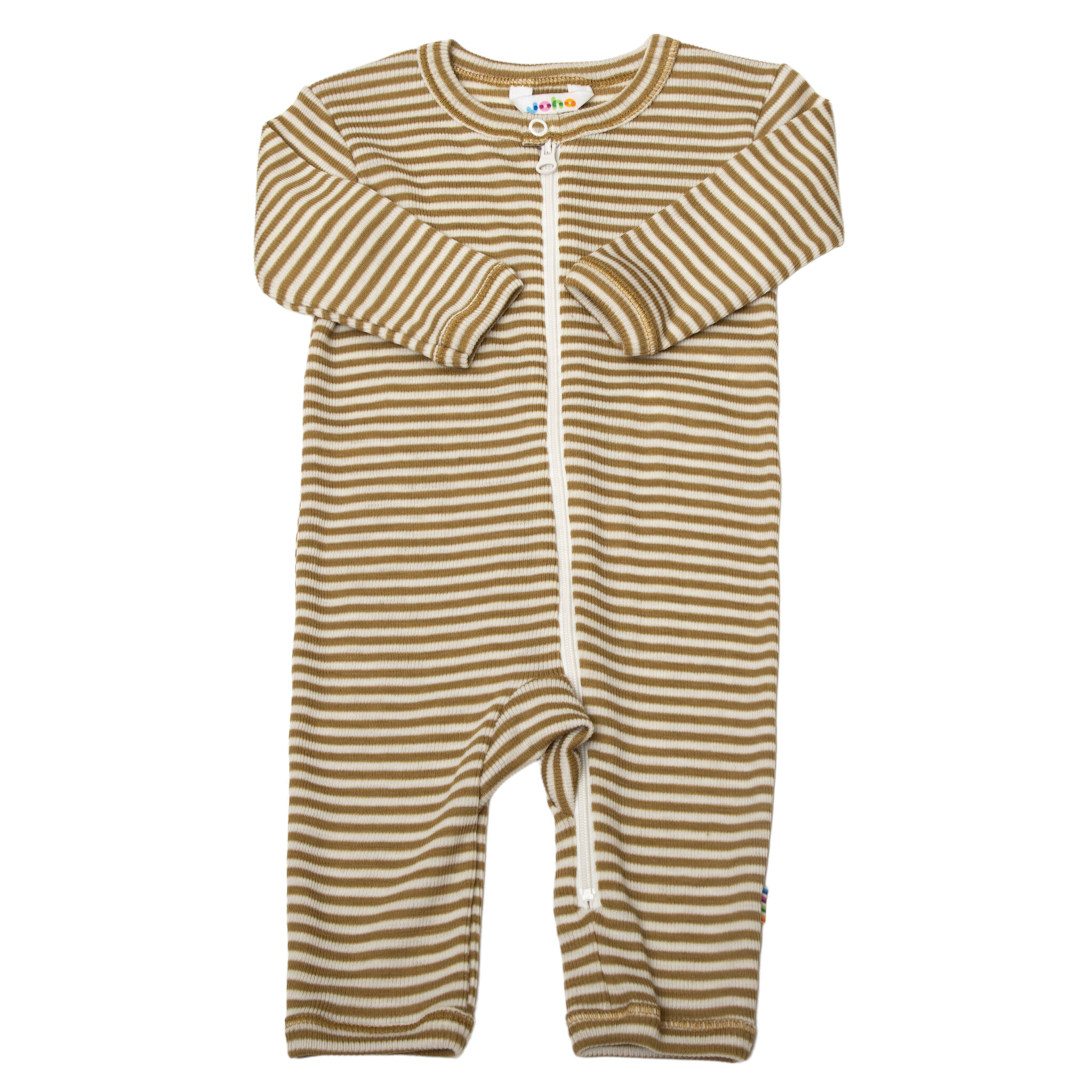 Joha *Joha Limited Collection 2024* Spring-Summer Jumpsuit wol/zijde Khaki-gestreept  (7145)