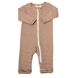 Joha *Joha Limited Collection 2024* Spring-Summer Jumpsuit wol/zijde Bruin-gestreept  (7144)