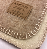 Steinbeck Deken 100% Wol Ökolana - Beige/wit