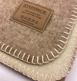 Steinbeck Deken 100% Wol Ökolana - Beige/wit